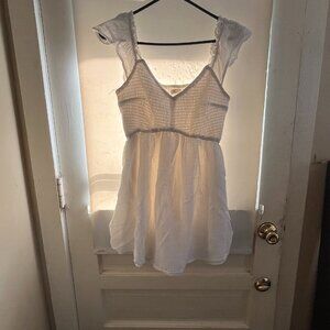 Lined White Romper